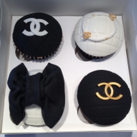 Chanel birthday cupcakes