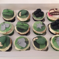 Army theme cupcakes